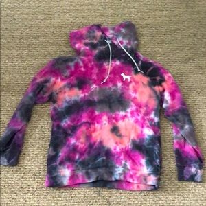 PINK multi color hoodie with pockets